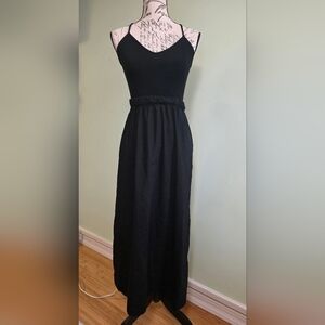 Theory Elegant Black Maxi Dress